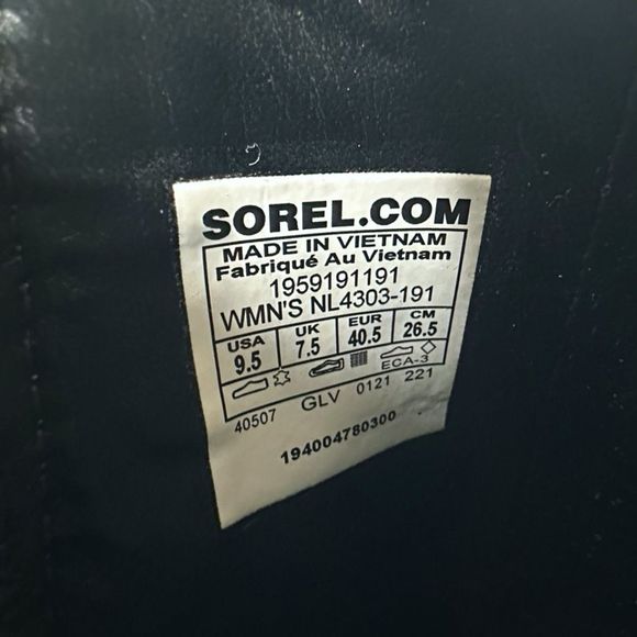SOREL Brex™ Leather Chelsea Boots - Size 9.5 - Black / White - Picture 6 of 10